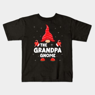 The Grandpa Gnome Matching Family Christmas Pajama Kids T-Shirt